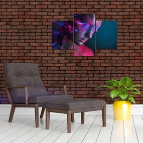 Tablou strălucitor a femeii (90x60 cm)