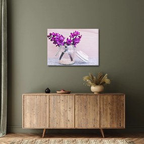 Tablou cu flori violete (70x50 cm)