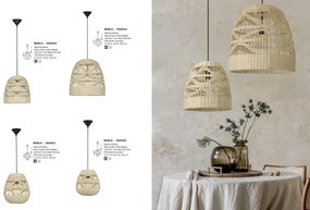 Lustra / Pendul modern design natural ratan MARLO D-30cm