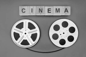 Tapet autoadeziv bandă de film în alb-negru