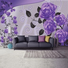 Fototapet - Trandafir violet (152,5x104 cm), în 8 de alte dimensiuni noi