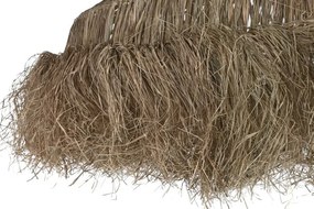 Lustră suspendată din fibre naturale cu franjuri, 100x100x40 cm, „Malaga"