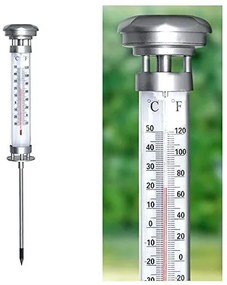 Grundig 89640 - Lampă solară LED cu termometru 1xLED/1,2V 600mAh IP44
