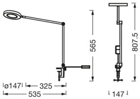 Lampă LED dimabilă cu clemă SUN@HOME LED/15W/230V CRI 95 Wi-Fi Ledvance