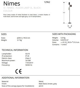 Lampadar, Lampa de podea Nimes