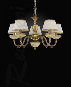 Candelabru din alama 5 brate design italian 6422