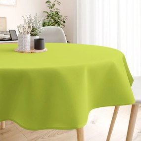 Goldea față de masă loneta - verde - rotundă Ø 110 cm