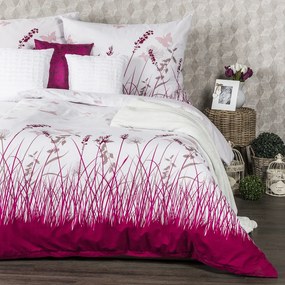 Lenjerie bumbac 4Home Poiană cu fluturi, 140 x 200 cm, 70 x 90 cm