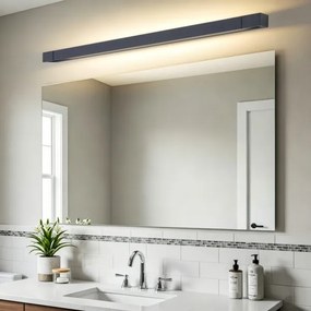 BRILAGI - Iluminare LED pentru oglindă de baie AQUA LINE LED/28W/230V 100 cm IP44 negru