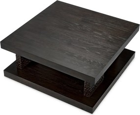 Masuta de cafea design LUX Bravon, Ebony oak veneer