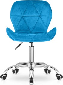 OFERTA Fotoliu de birou albastru regal AVOLA VELVET II. calitate