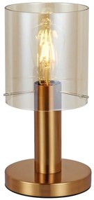Lampă de masă SARDO 1xE27/40W/230V alamă ITALUX TB-5581-1-BRO+AMB
