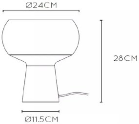 Lampă de masă Lucide 05540/01/33 FARRIS 1xE27/25W/230V verde