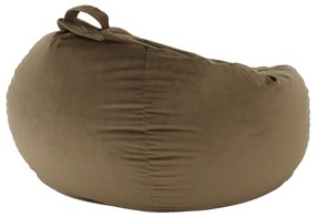 Fotoliu tip sac, material textil gri-maro TAUPE, TRIKALO