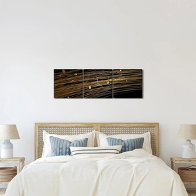 Tablou abstrat (cu ceas) (90x30 cm)