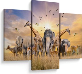 Tablou - Animae din Africa (90x60 cm)