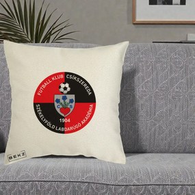 Perna Personalizata FK Csikszereda 1904 Fotbal, 40x40 cm, Ecru, Husa Detasabila, Perna Inclusa, BEKZ®