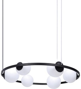 Lustra suspendata cu 6 surse de lumina ORBIT