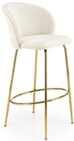 Scaun de bar tapitat H116 crem