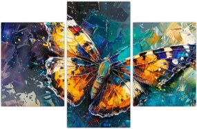 Tablou - Fluture, pictură în ulei (90x60 cm)