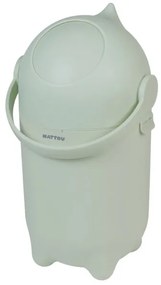 Coș pentru scutece și covoraș de înfășat Nattou SOFTY 50x70 cm verde