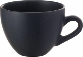 Set 200 Cesti + 200 Farfurii Cafea Vulcano (100 Cesca Espresso 70ml, 100 Ceasca Cappuccino 200ml, 200 Farfurii ) Negru Mat Carbon