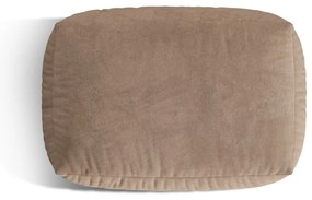 Taburet modular maro deschis cu tapițerie din catifea Martina – Micadoni