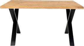 Masă dining cu blat din lemn masiv de stejar House Nordic Toulon, 140 x 95 cm