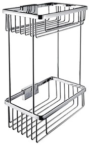Etajeră de duș cu două rafturi NIMCO Ki 14017D-26 KIBO crom lucios