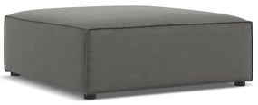 Taburet gri cu tapițerie din catifea Jodie – Micadoni Home