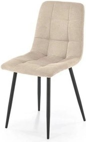 Scaun K560, bej/negru, stofa clasica/metal, 45x53x88 cm
