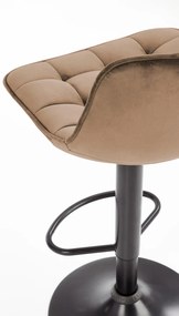 Scaun de bar H95 velvet bej