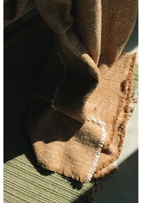 Pătură galben ocru din bumbac 130x180 cm Handloom – Lorena Canals