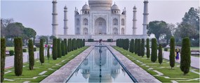 Tablou - Taj Mahal în răsăsrit de soare (120x50 cm)
