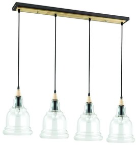 Lustra cu 4 pendule din sticla suflata, GRETEL SB4 122557