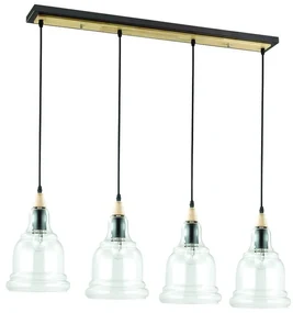 Lustra cu 4 pendule din sticla suflata, GRETEL SB4 122557