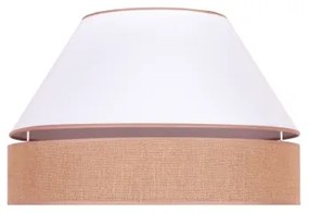 Duolla - Plafonieră AVIGNON 1xE27/15W/230V d. 50 cm albă/maro