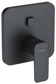 Kludi Pure&amp;Style baterie cadă-duș ascuns negru 406593975
