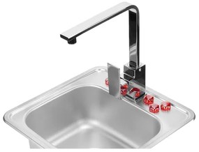 Chiuvetă de bucătărie Deante ZEU_010A TECHNO 40x50 cm satin