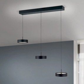 Lustra LED suspendata iluminat ambiental TEIDE negru