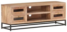 Comoda TV, 110x30x40 cm, lemn masiv de acacia