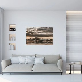 Tablou Castelului Praga în amurg (90x60 cm)