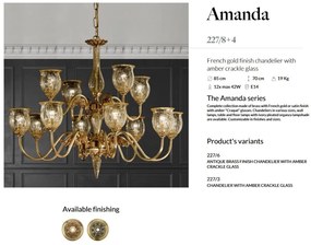 Candelabru LUX design clasic realizat manual Amanda 12L