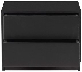 Set TV negru din lemn masiv de pin 206x40 cm Finca – WOOOD