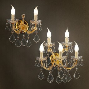Aplica cu 2 brate design LUX Cristal Asfour MARIA THERESA