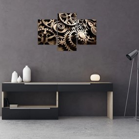 Tablou - Piese de ceas (90x60 cm)