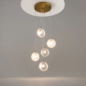 Lustră pe cablu Maytoni MOD254PL-05BS FROZEN 5xG4/28W/230V alamă