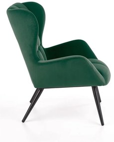 Fotoliu Tyrion velvet verde H91 cm