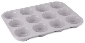 Tava muffins 12 forme Taupe Berlinger Haus BH 7947, antiaderenta, gri