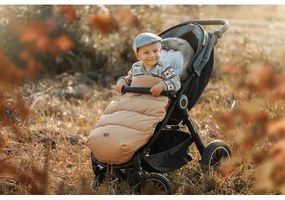 Sac pentru cărucior 4 în 1 PETITE&MARS COMFY Elegant Caramel/Beige brown